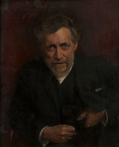 Retrato del profesor Edmund von Hellmer de Emanuel Baschny