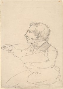 Eastman Johnson dibujando de Emanuel Gottlieb Leutze