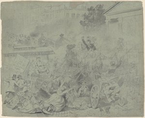 Nueva York—Escena de calle de Emanuel Gottlieb Leutze