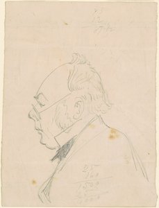 Perfil de un hombre de Emanuel Gottlieb Leutze