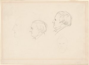 Estudios de hombres de Emanuel Gottlieb Leutze
