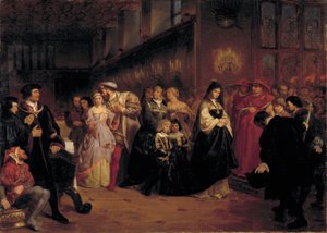El cortejo de Ana Bolena de Emanuel Gottlieb Leutze