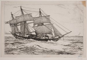 Un bergantín de guerra de Emanuel Larsen