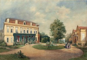 Emanuel Stöckler Casa de campo de la familia Albert Hardt en Hadersdorf, cerca de Viena 1854