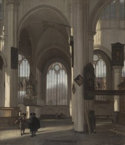 Interior de una iglesia de Emanuel de Witte