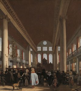 Interior de la Sinagoga Portuguesa de Ámsterdam