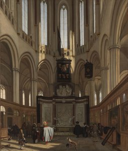 La tumba de Michiel de Ruyter en la Nieuwe Kerk, Ámsterdam
El coro de la Nieuwe Kerk de Ámsterdam con la tumba de Michiel de Ruyter de Emanuel de Witte