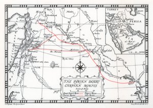 Caravana, rutas de mensajeros y peregrinos en el desierto sirio, 1937