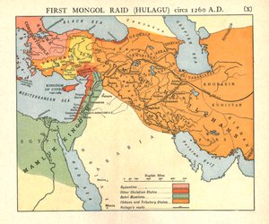 Primera incursión mongola Hulagu, c. 1400 d.C., c. 1915