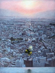 Fin del día, 2012 (óleo sobre lienzo) de Emiko Aida