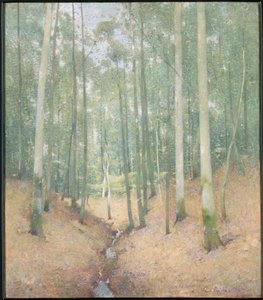 Interior de Madera de Emil Carlsen