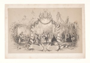 Hoja conmemorativa del regreso de las tropas después de la guerra de 1848-1850 de Emil Ditlev Bærentzen