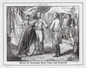 Salida de la Archiduquesa María Luisa de Austria hacia Francia de Emil Eugen Sachsse
