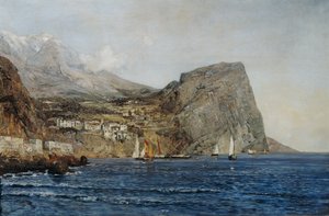 Paisaje costero en Dalmacia de Emil Jakob Schindler