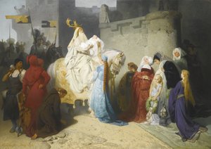 Merlín presentando al futuro rey Arturo, 1873