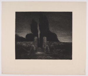 Un cementerio. Tarde de Emil Krause