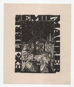 Ex Libris Emil Maurer (grabado) de Emil Maurer