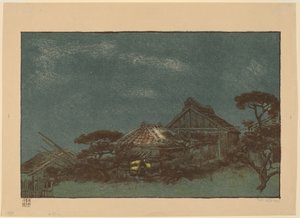 Atardecer en Fukagawa de Emil Orlik