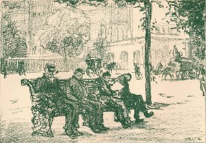 En el Victoria Embankment, 1898 de Emil Orlik