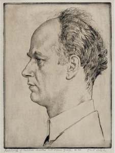 Retrato de Wilhelm Furtwängler de Emil Orlik