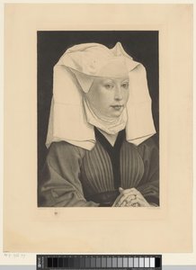 Mujer con capucha blanca
