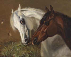 Dos cabezas de caballo de Emil Volkers