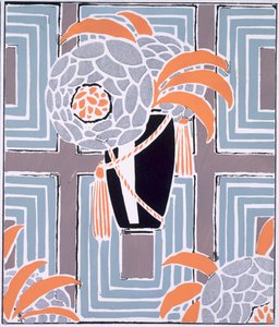Flores y follaje, publicado hacia 1925 (litografía en color) de Émile Allain Séguy