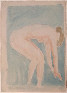 Estudio de un desnudo (acuarela) de Emile Antoine Bourdelle