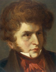 Francia, La-Cote-Saint-Andre, Retrato de Hector Berlioz de Emile (after) Signol