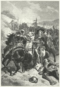 El rey Carlos I en la batalla de Naseby