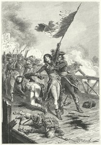Napoleón Bonaparte en el puente de Arcole