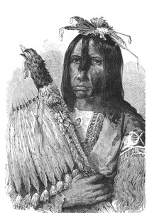 Jefe de los indios CREEKS, del sudeste de los Estados Unidos. de Emile Antoine Bayard