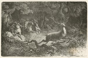 La caza en la época del bronce de Emile Antoine Bayard