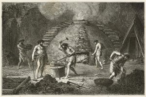 El horno primitivo para la extracción del hierro de Emile Antoine Bayard