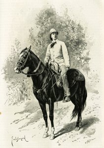 Retrato de Jane Dieulafoy (nacida Magre) de Emile Antoine Bayard