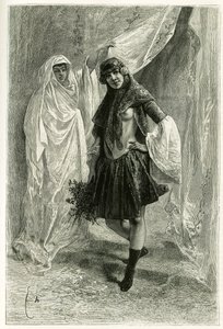 Retrato de Ziba Khanoum, princesa persa. Grabado por E.Bayard, después de una fotografía, para ilustrar la historia “Persia, Caldea y Susiana” en 1881-1882, por Jane Dieulafoy (nacida Magre) de Emile Antoine Bayard