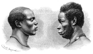Dos hombres de Guinea Francesa, c. 1850-1890