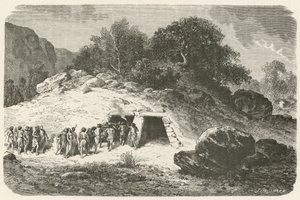 Un túmulo en la época de la piedra pulida de Emile Antoine Bayard