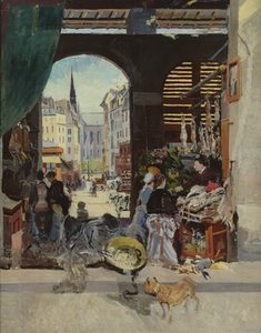 El Mercado de los Carmes, Rue Maubert de Emile Antoine Guillier