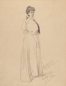 Boceto de una dama de Emile Auguste Carolus Duran