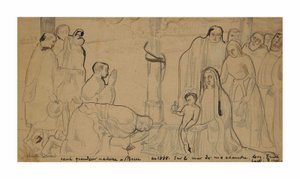 Adoración de la montaña de Emile Bernard