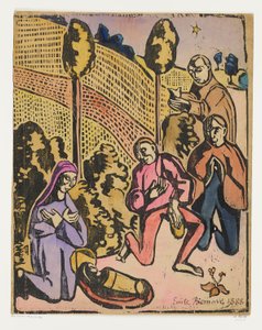 Adoración de los pastores de Emile Bernard