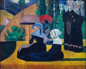 Mujeres bretonas a la sombra