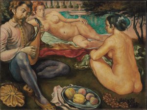 Corte del Amor, 1890 de Emile Bernard