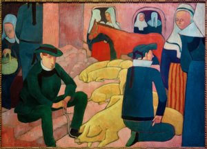 El mercado de cerdos de Emile Bernard