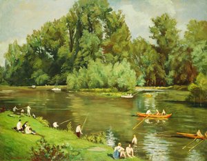 Orilla del Marne, c.1932 de Emile Bernard