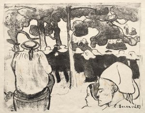 Les Bretonneries: Boda en Bretaña (La Noce en Bretange) de Emile Bernard