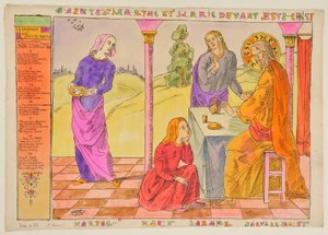 Santa Marta y María ante Jesucristo de Emile Bernard