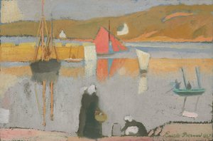 El puerto en Saint-Briac, 1887 de Emile Bernard