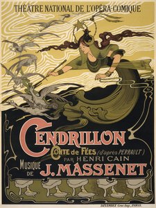 Póster para la ópera Cendrillon de Jules Massenet, 1899